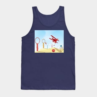 Abstract aircraft flying Tank Top